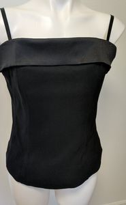 H&M Black Corset Style Slimming Top size 14